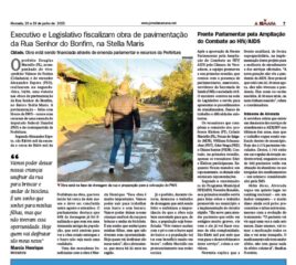 Na mídia: Alexandre Espeto acompanha obra realizada com recursos de emenda parlamentar de Danrlei