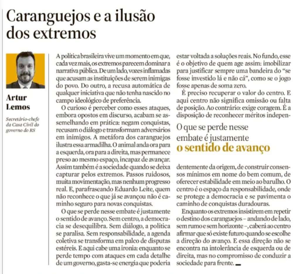 Caranguejos e a ilusão dos extremos